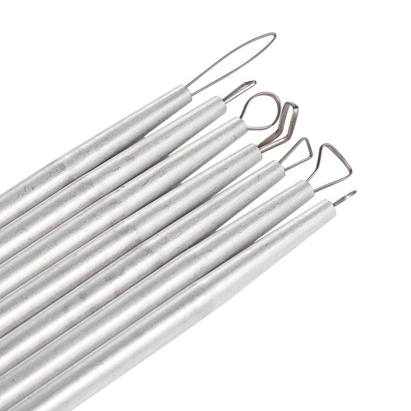 BLUTEYWA Ceramic Pottery & Clay Ribbon Sculpting Tool Kit (Set of 7) - Image 4